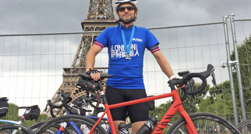 Kevin’s charity pedal to Paris raises over £11,000