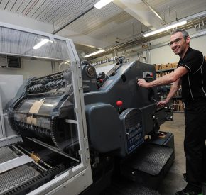 Operating printing machinery at SAPC