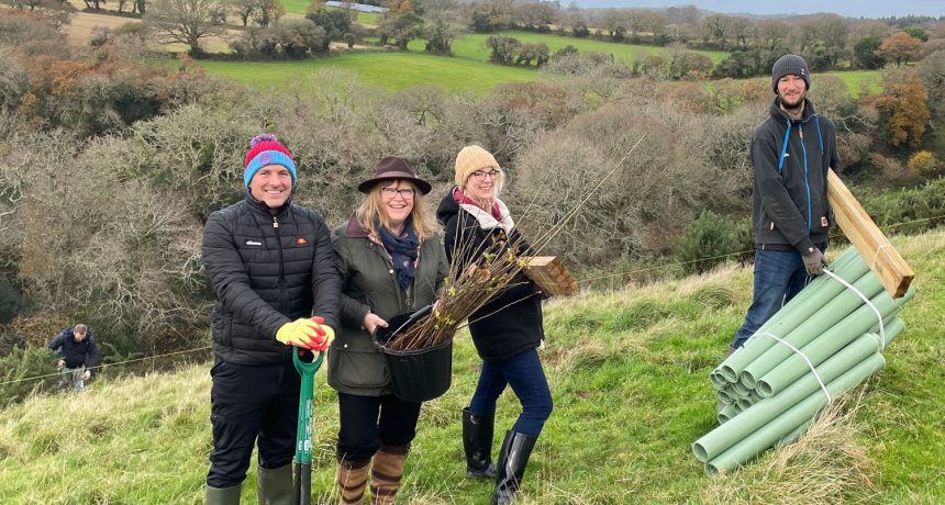 Planting trees with Plant One Cornwall